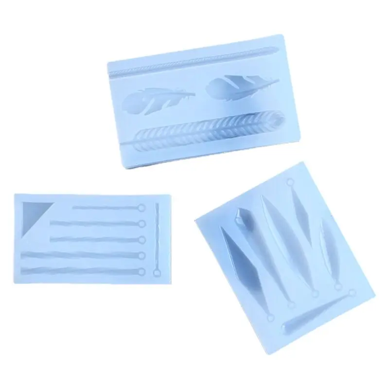 

Fashion DIY Silicone Mold UV Resin Epoxy Molds Jewelry Crafts Molud for Making Accessories Irregular Feather Leaves Moulds