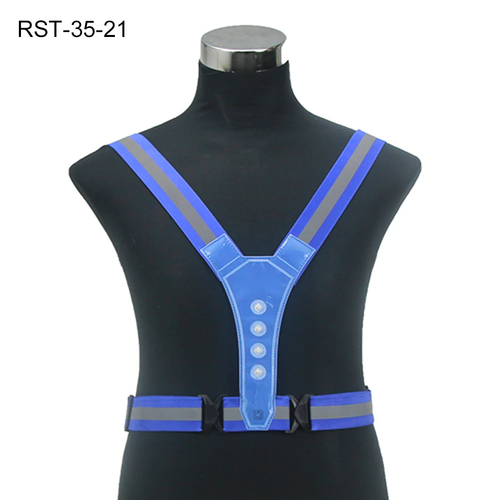 New Wireless cycling vest 8LED at Front Back MTB bike bag Safety Turn Signal Light Vest Bicycle Reflective Warning Vests | Спорт и