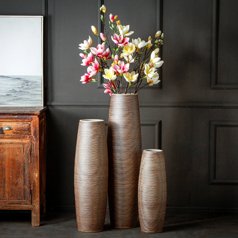 Керамика Цзиндэчжэнь современная напольная ваза в европейском стиле для сухих