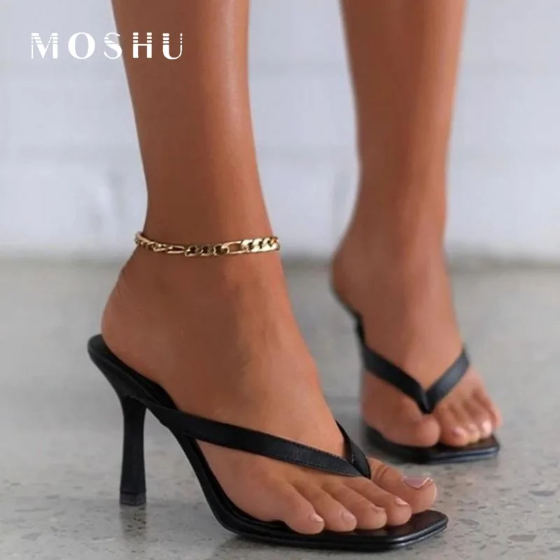 

Nude Sandals Women High Heels Fashion Wedges Flip Flops Shoes Ladies Slip on Mules Slides Slippers Summer Gladiator Sandalias