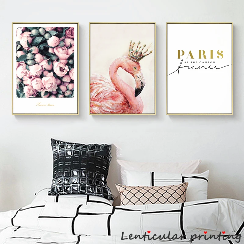 Романтический постер Poeny Настенная картина в скандинавском стиле для девочек