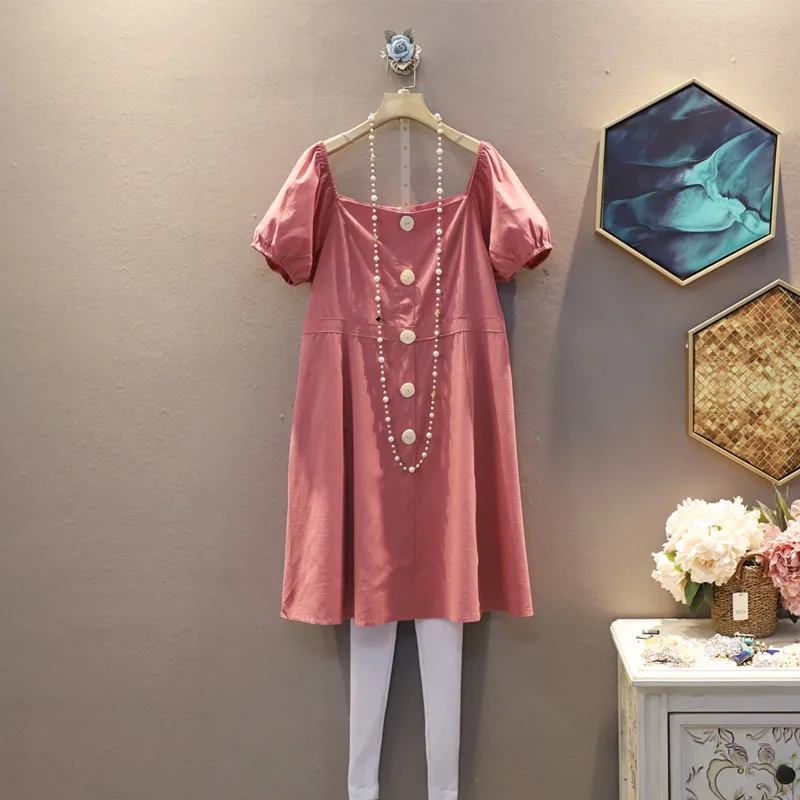 Женское однобортное платье [EWQ] черное повседневное однотонное составного кроя с