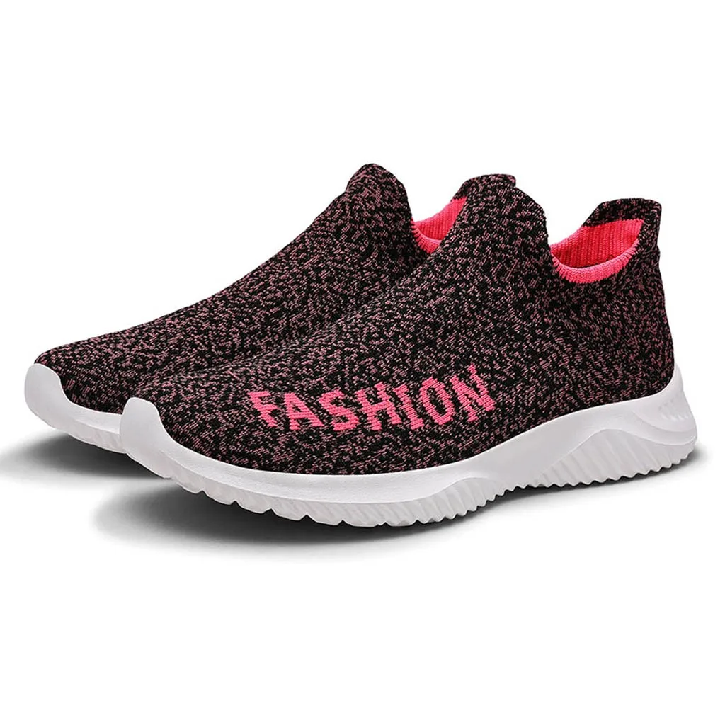 

2020 Mesh Women Sneakers Fashion Breathable Socks Shoes Casual Sneaker Summer Knitted Vulcanized Shoes Women Trainers