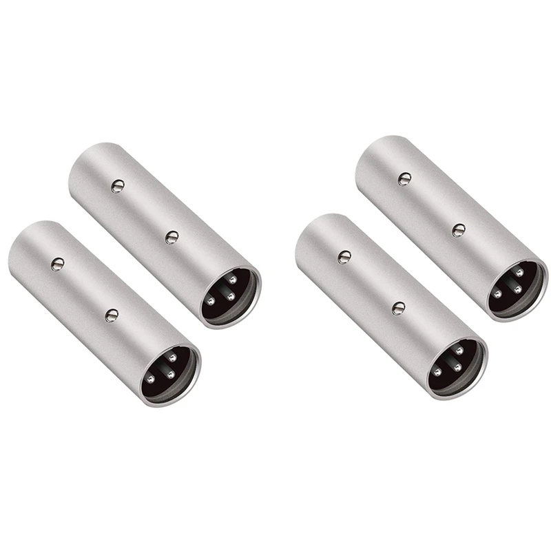 

3-Pin XLR Male to Male Adapter - 4 Pack