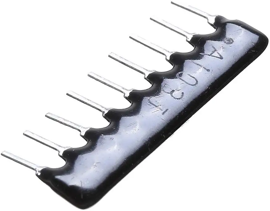 9Pin резистор сетевой Массив 1K 10K 100K ohm DIP изоляционный (упаковка из 10)|Резисторы| |