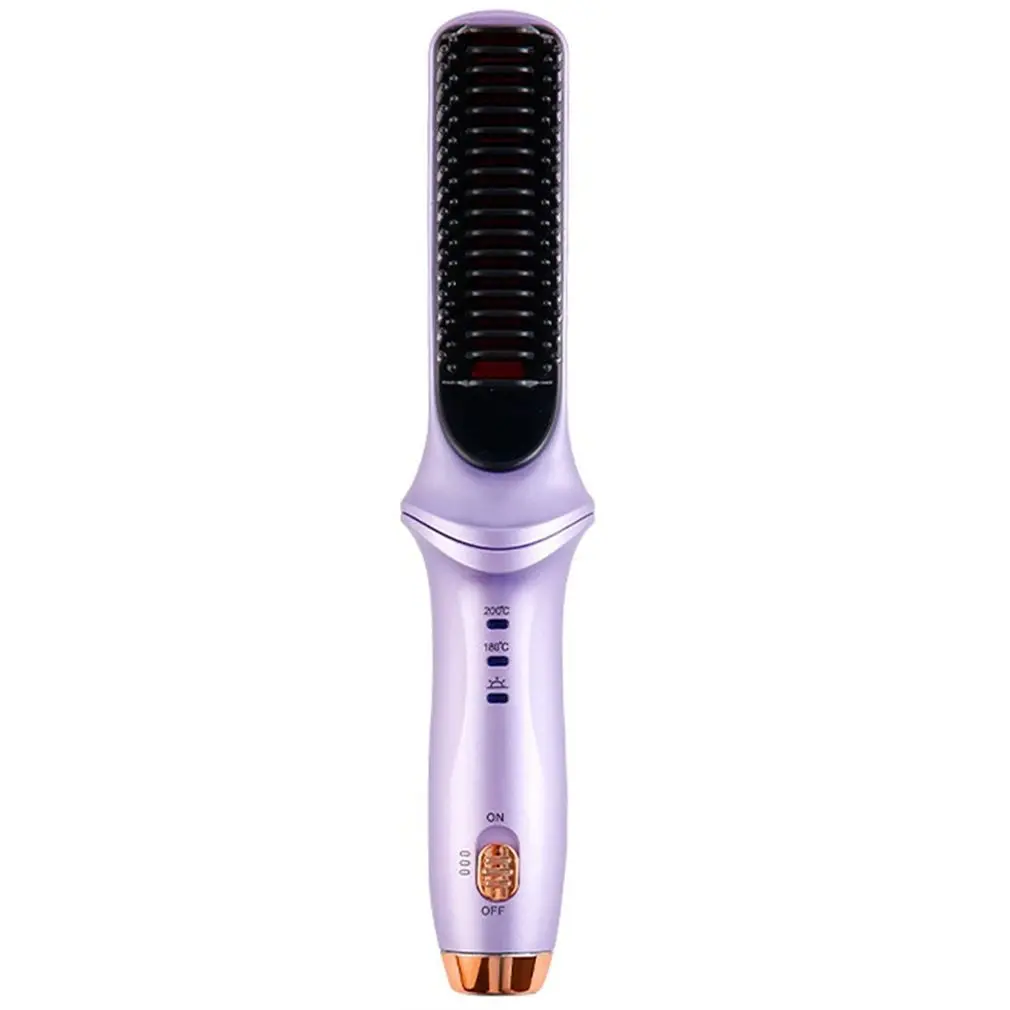 

Straightening Comb And Curling Stick Straight And Curling Dual-use Fan Small Straightening Stick Hair Straightener