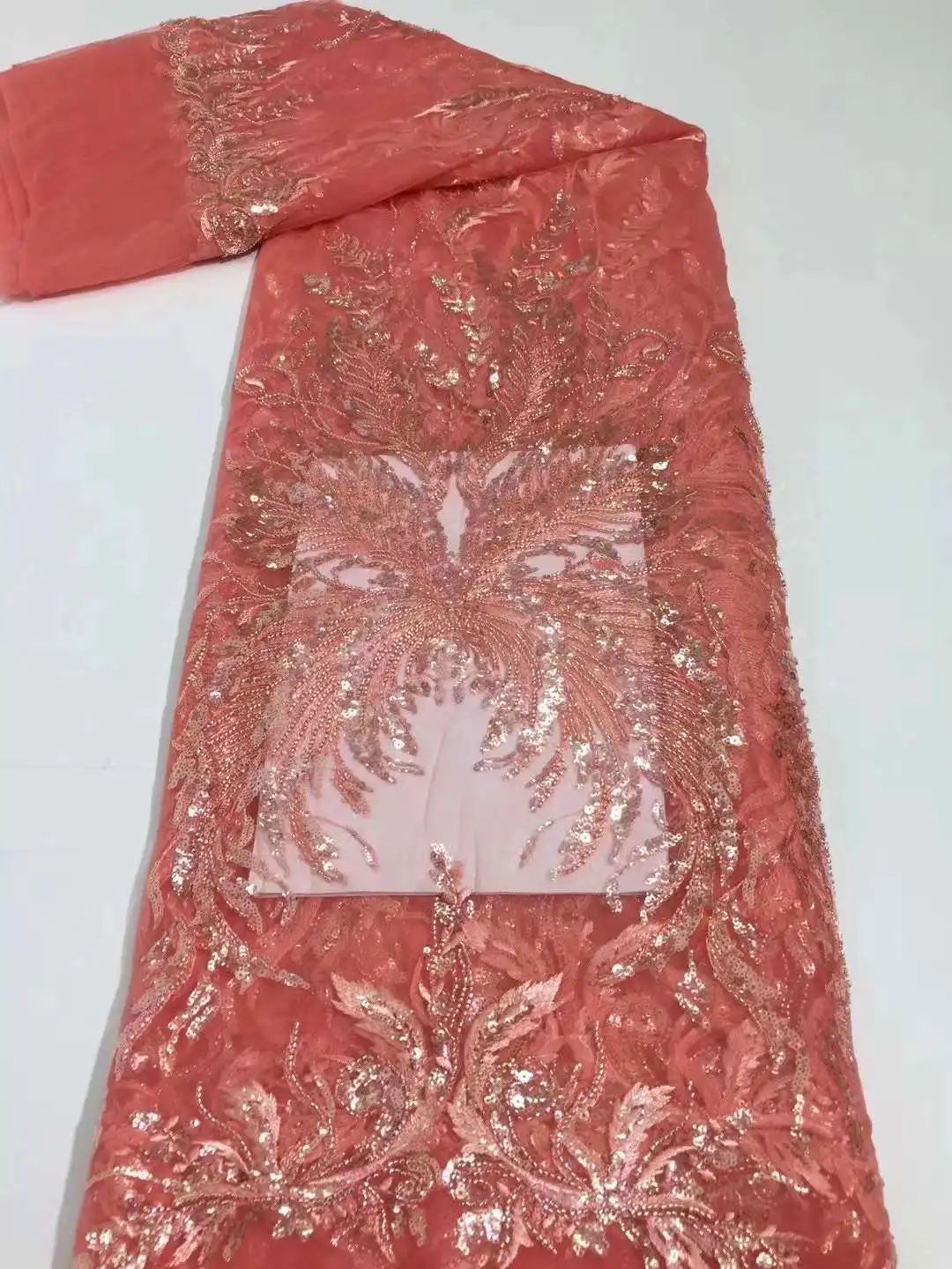 

Высококачественная ткань из бисера/с вышивкой из кристаллов и блесток, фатиновая ткань для вечерних платьев, свадьбы