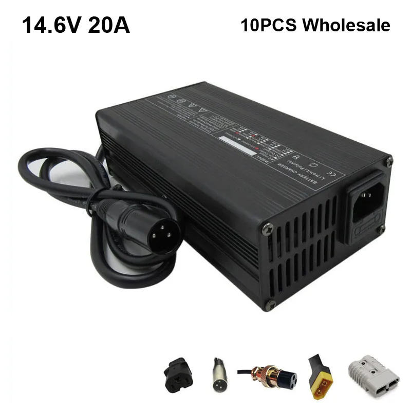10 шт. зарядное устройство для аккумуляторов 14 6 в 20 А 30 12 8 В|lifepo4 battery charger|battery charger10a