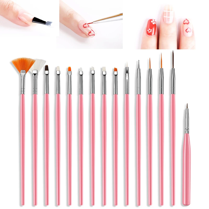 

Nail Art Brushes Set Nail Decoretions Gradient for Nail Polish Painting Drawing Pen Dotting Picking Brush Kit Manicure Brush