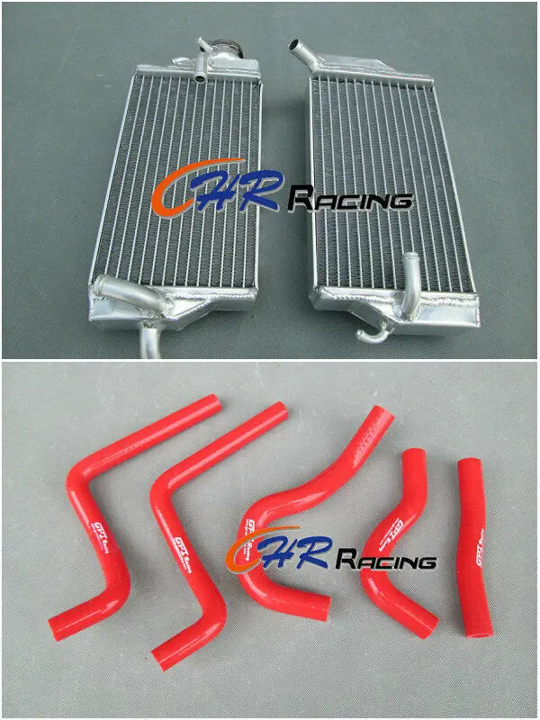 

For HONDA CR 125 R/CR125R 2-STROKE 2004 04 Aluminum Motorcycle Radiator + RED Silicone Hose