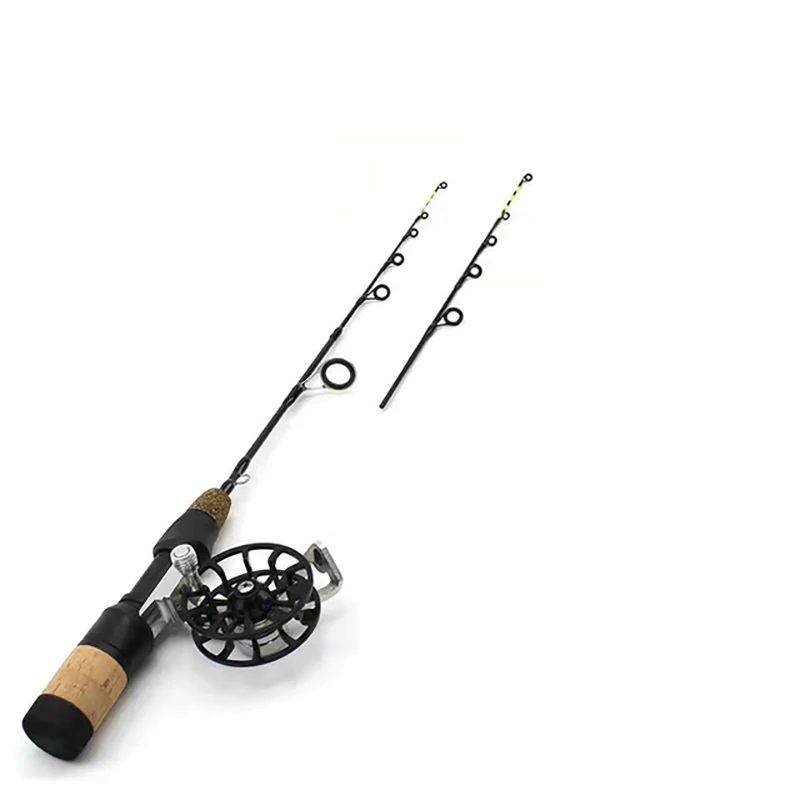 

Fishing Rod and Reel Combo Set Carp Fishing Winter Ice Fishing Rods 2 Tips Spinning Rod Carbon Fiber Ice Pole Ultra-light