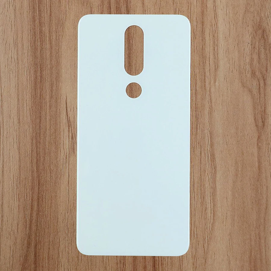 100% стекло для Nokia X5 2018 задняя крышка аккумулятора чехол дверь стеклянная панель 5 1