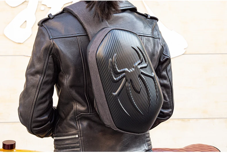 Мотоциклетный рюкзак SFK нагрудная сумка из углеродного волокна для мужчин и