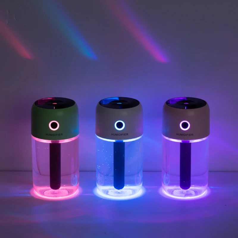 

Colourful Cup Usb Portable Air Humidifier Diffuser 300ML Mini Ultrasonic Electric Humidifier Mist Maker Cool Mist Led Lamp