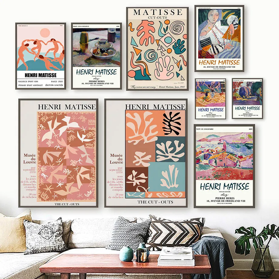 

Matisse Abstract Woman Exhibition Gallery Wall Art Canvas Painting Nordic Posters And Prints Wall Pictures For Living Room Decor