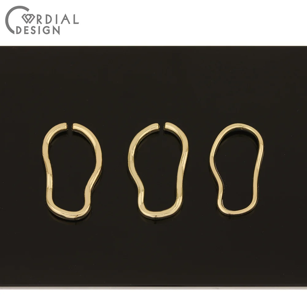 

Cordial Design 100Pcs 19*34MM Jewelry Accessories/DIY Making/Hand Made/Irregular Loop Shape/Charms/Earrings Findings & Component