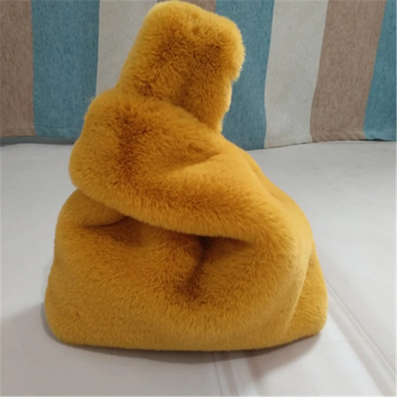 Милая плюшевая сумка-ведро 2020 осень и зима новая сумка на плечо имитация