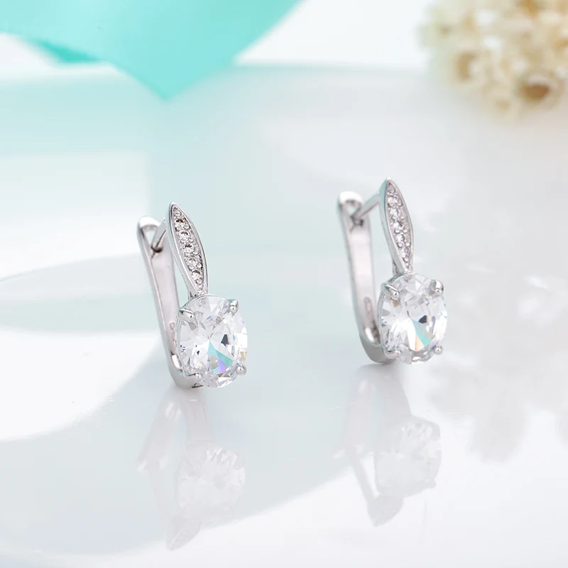 6-silver MAIKALE, классические циркониевые серьги-гвоздики, Красочные CZ Кристалл, золото; серебро; Сережки для женщин, вечерние ювелирные изделия, модные аксессуары, подарок - Окраска металла: 6-silver