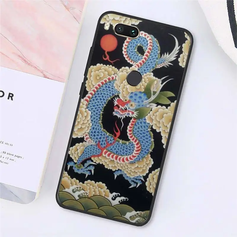 

Drago tatuaggio giapponese Phone Case For Xiaomi Redmi note 7 8 9 t max3 s 10 pro lite cover funda coque shell