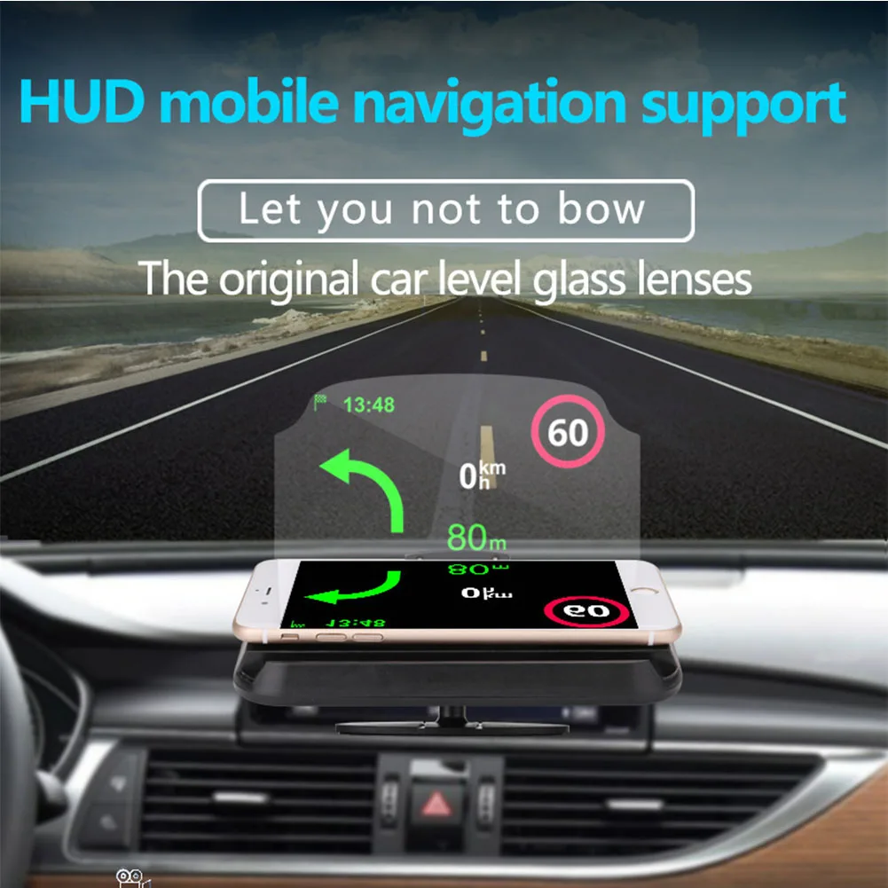 Универсальный gps навигации Скорость Предупреждение держатель телефона HD головой