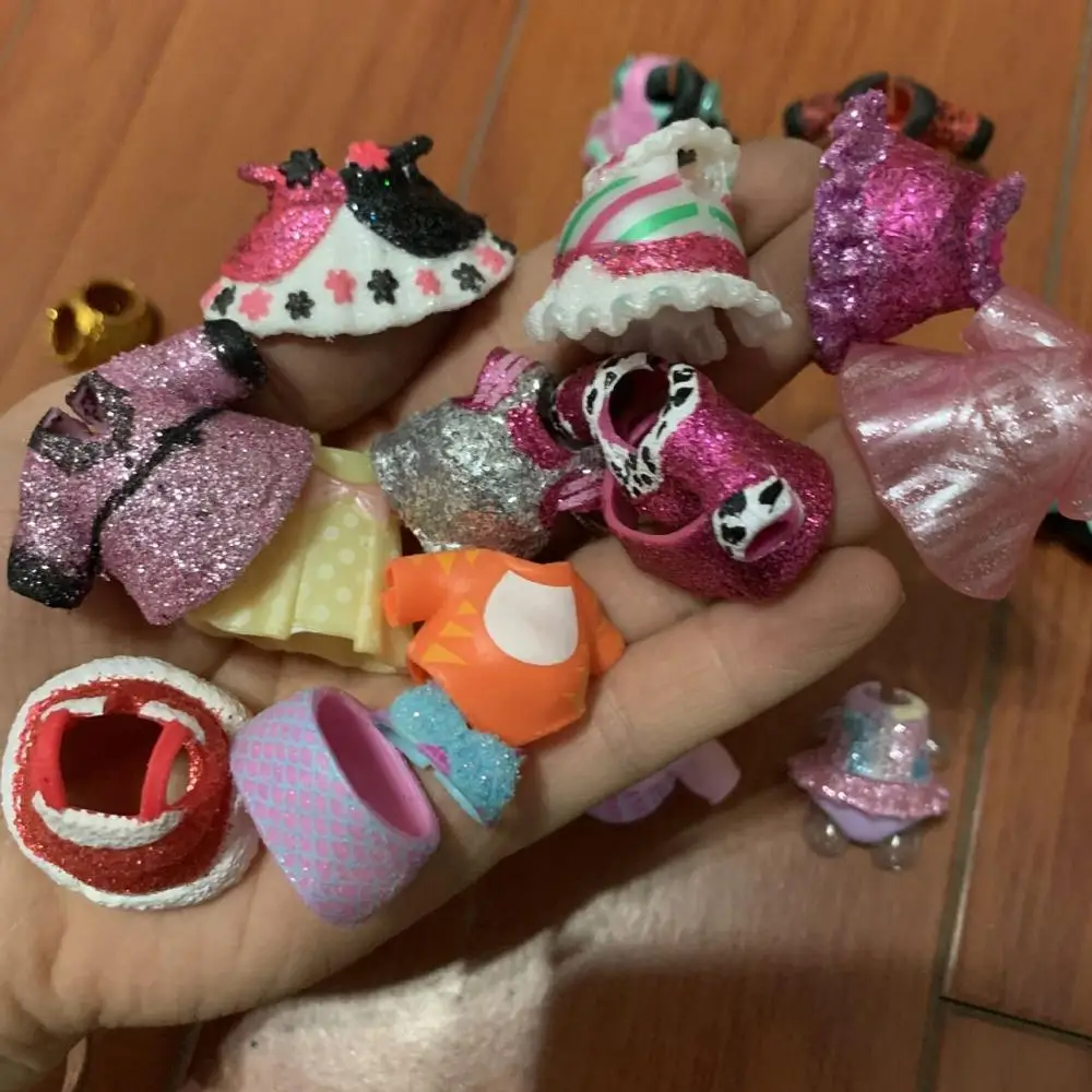 Случайная отправка 5/10/20/шт./партия оригинальные платья костюмы для кукол 8 см Big