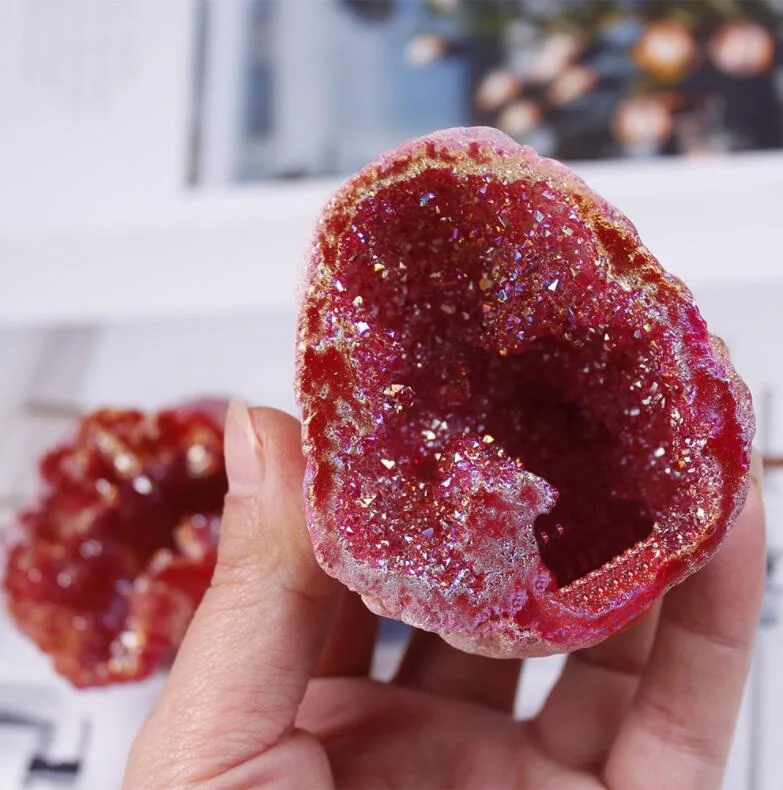 

6-8cm 1Pc Natural crystal quartz Rare beautiful aura quartz Healing Stone cluster Ore Mineral Healing Specimens Random Color