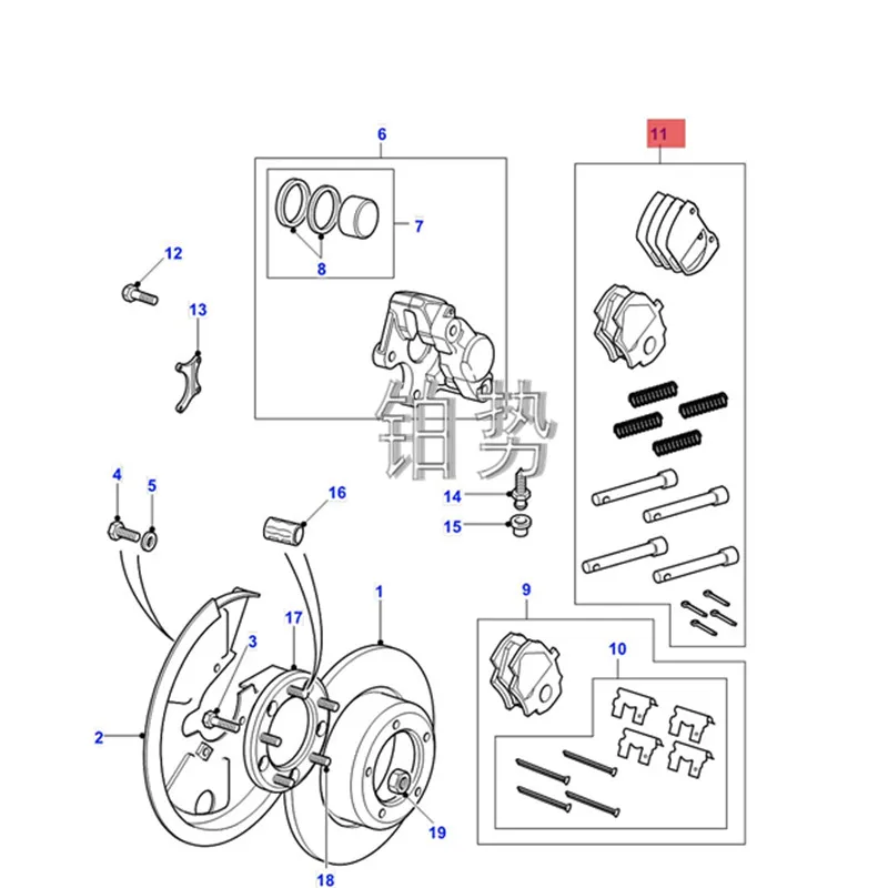 

Car Kit-brake pads-rear brake system -2006lan dro verd efe nder rear brake pads parking brake pads hub suspension brake pads