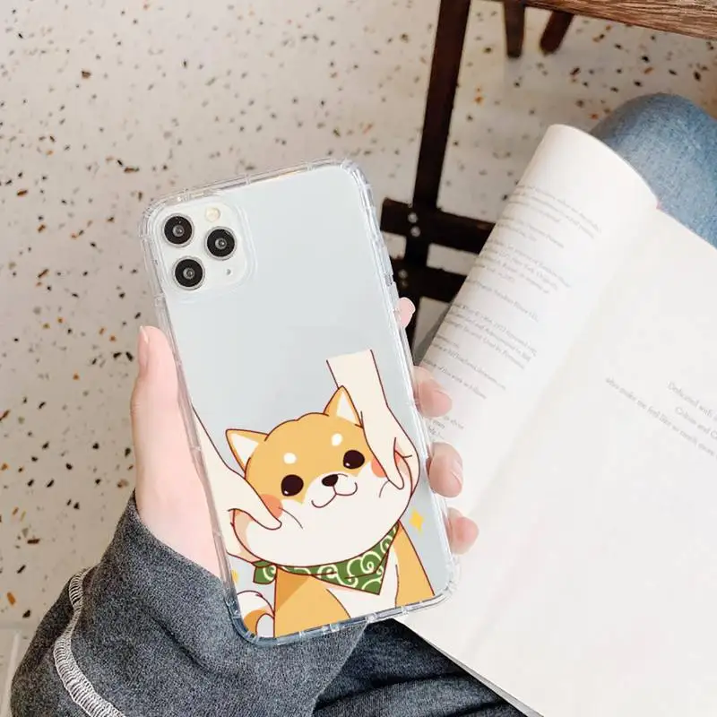 

Cute cartoon animal corgi dog Phone Case Transparent soft For iphone 5 5s 5c se 6 6s 7 8 11 12 plus mini x xs xr pro max