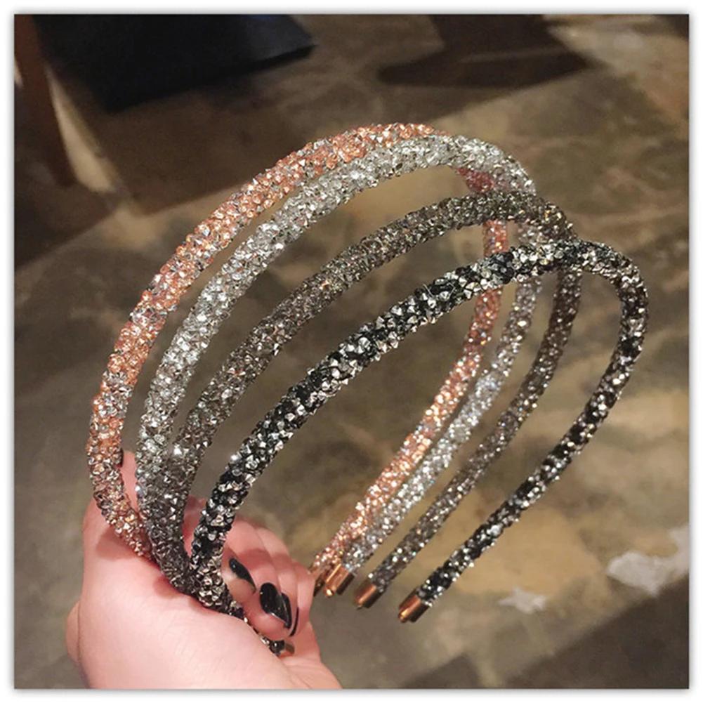 

Crystal Beaded Hair Band 2021 Fashion Headwear Girl Women Handmade Hair Accessories Headwear Pearl Flower Headband