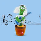 Электронная вязаная пение Забавные Игрушки для раннего развития вязаная ткань плюшевые игрушки повторно говорящая Детская плюшевая кукла