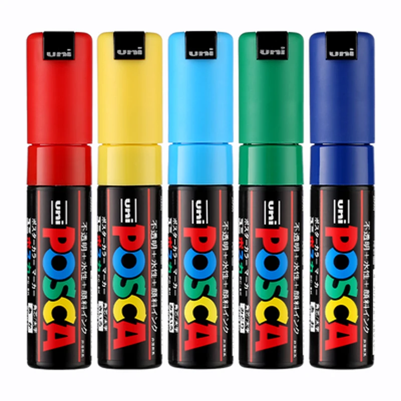 8 видов цветов set Mitsubishi Uni Posca PC 8K фломастер для рисования широкий наконечник мм