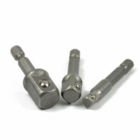 3 pcs hex shank wrench drive power drill socket drill adapter socket extension bit adaptor set 14 38 12 screwdriver tools