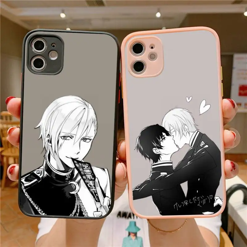 

Anime Seraph of the end hiiragi shinya Phone Case for iPhone X XR XS 7 8 Plus 11 12 pro MAX Translucent Matte Shockproof shell