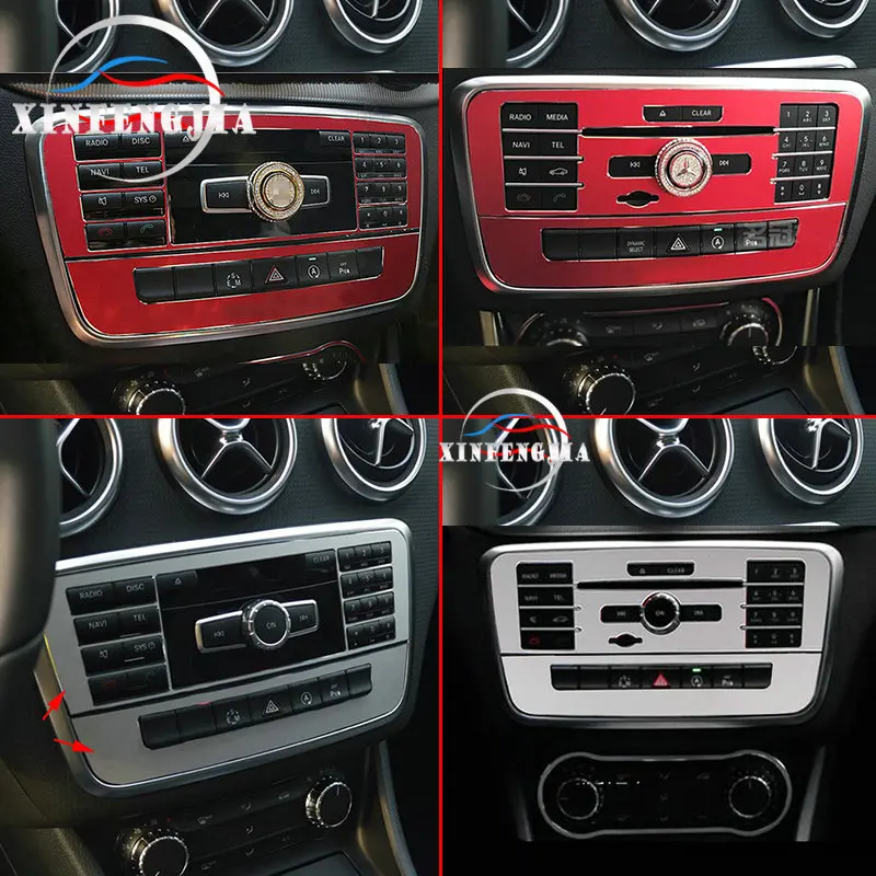 

Для Mercedes-Benz A B CLA GLA Class W176 W246 X156 C117 2 шт. алюминиевая Центральная средняя консоль