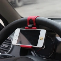 2020 practical car steering wheel clamp mobile phone camera universal bracket abs mounting accessories easy navigation