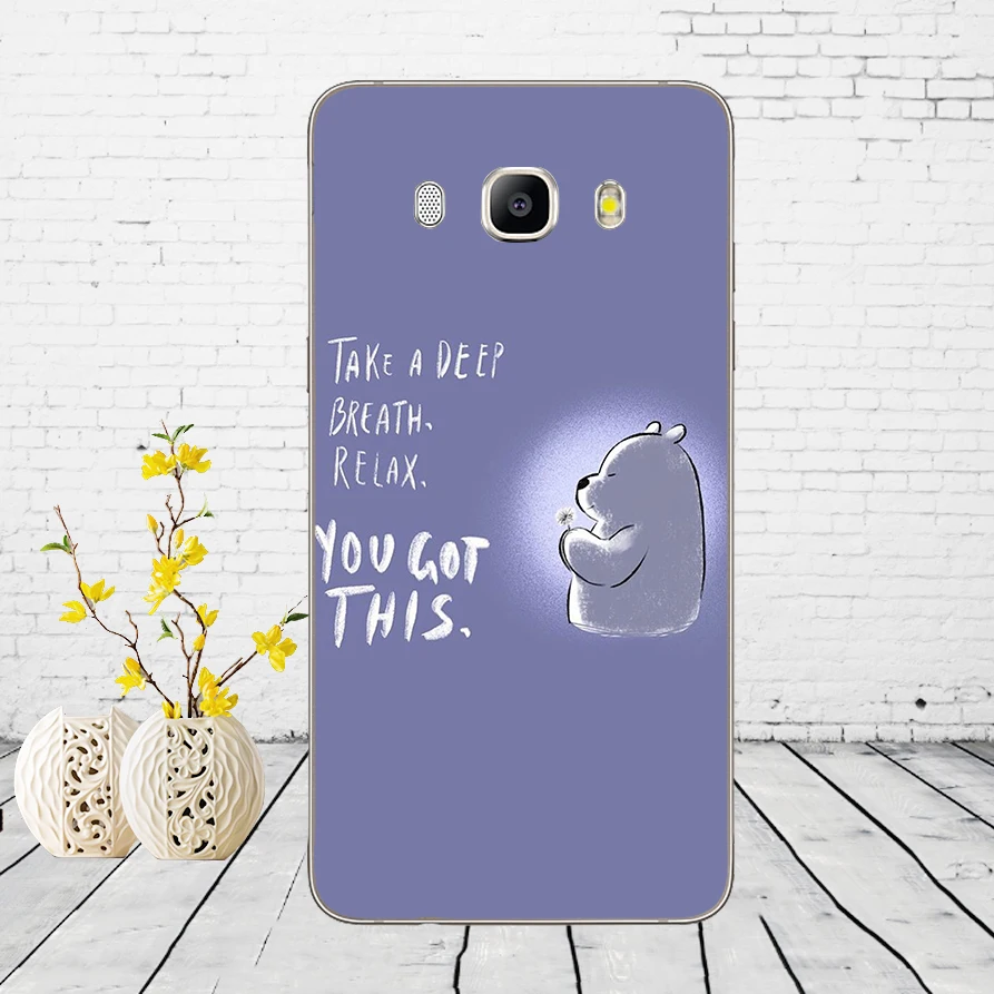 259DD мы голой белый медведь панда белый мягкий силикон чехол для Samsung Galaxy A3 a5 A6 A8 j3 j5 j7 - Цвет: 16