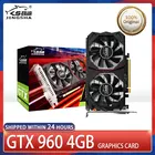 Оригинальная видеокарта JINSHA для ПК GTX 960 4 Гб бит GDDR5, видеокарты DVI GTX960 4 Гб DVI для игр nVIDIA Geforce