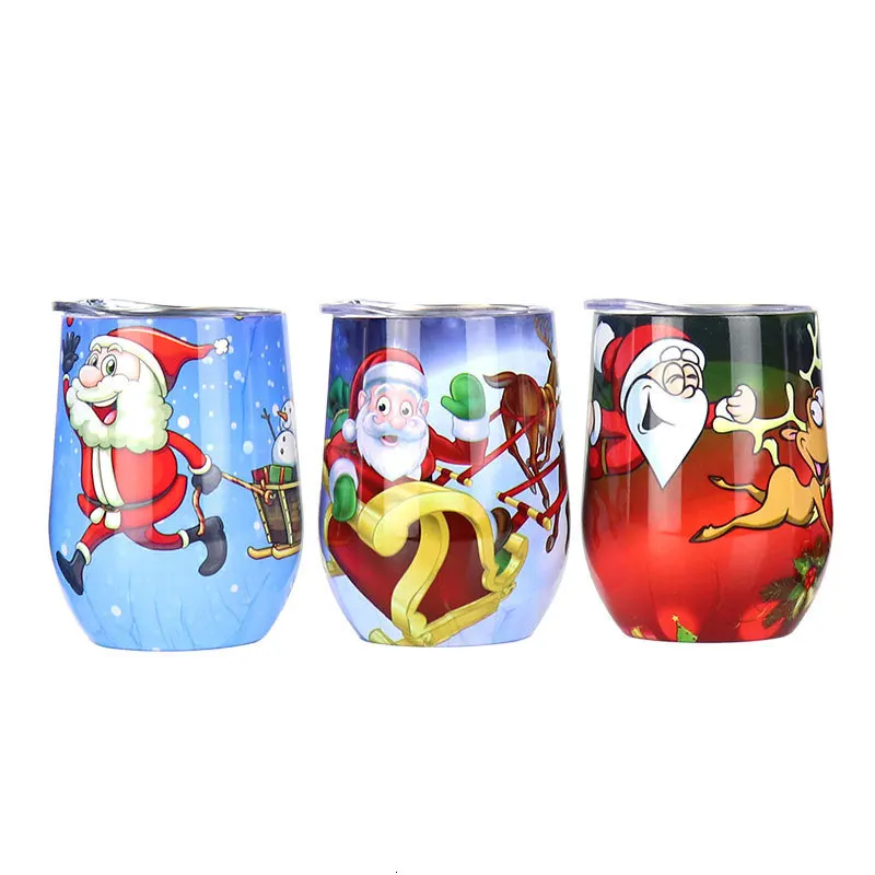 Рождественская кружка для кофе флаг Санта-Клауса Женская бутылка из нержавеющей