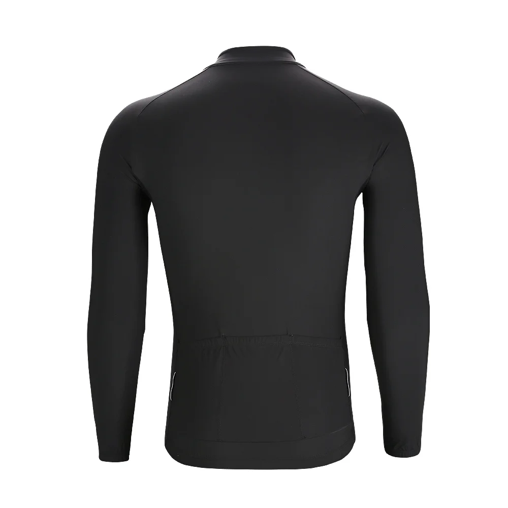 Мужские велосипедные рубашки CHEJI черные эластичные быстросохнущие с длинным