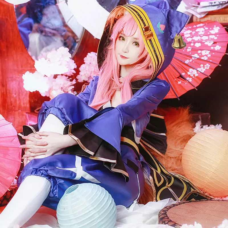 FGO Fate Grand Order Loyal Dogs Tamamo no Mae толстовка с капюшоном штаны Униформа костюмы для