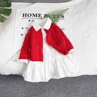 baby girl dress new childrens clothing little girl long sleeved skirt childrens cotton white shirt top for kids 0 6 years