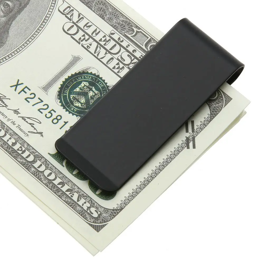 Metal Stainless Steel Money Cash Clip Collar Card for Pocket Holder Black Banknote Multipurpose | Багаж и сумки