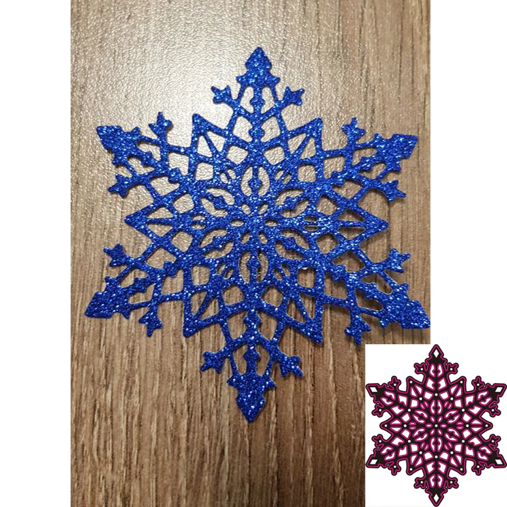 

Christmas Snowflake Metal Cutting Dies Stencils for Scrapbooking Album Paper Card Diary Hand Craft Template Decorative