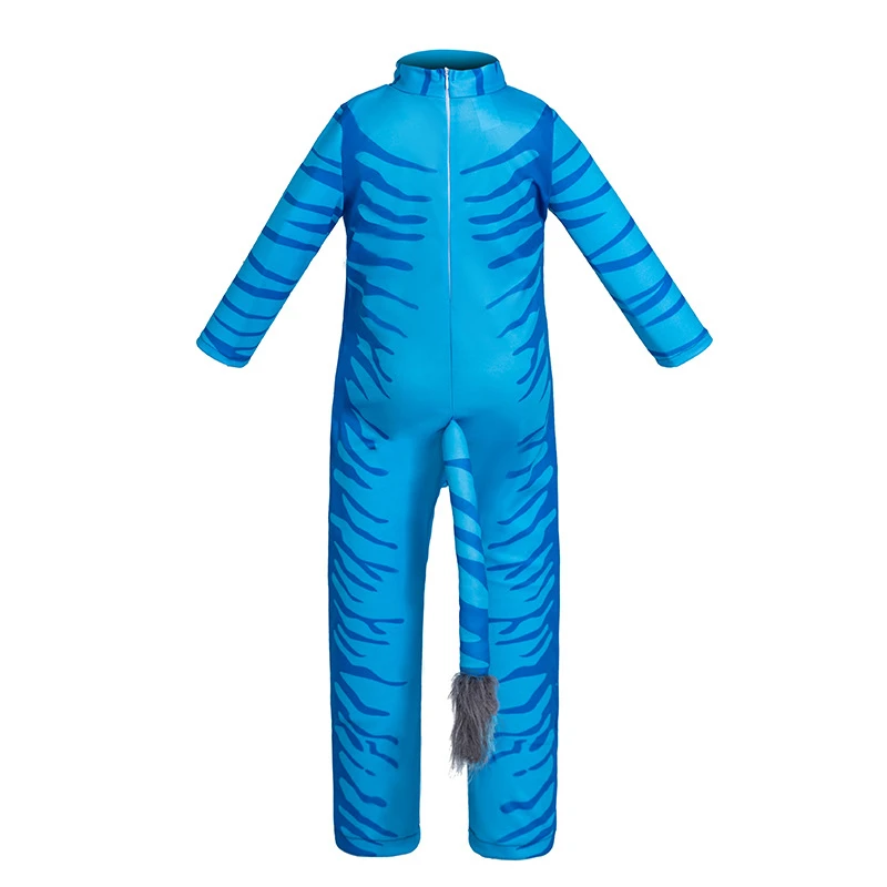 

Cosplay Avatar Blue Costume Party Dress-Up Role Play Leotards Carnival Birthday Party Clothes Kids Halloween Fancy