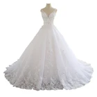 Кружевное бальное платье с иллюзией, свадебное платье Дубая, новинка 2018, винтажное сексуальное платье со шнуровкой и кристаллами