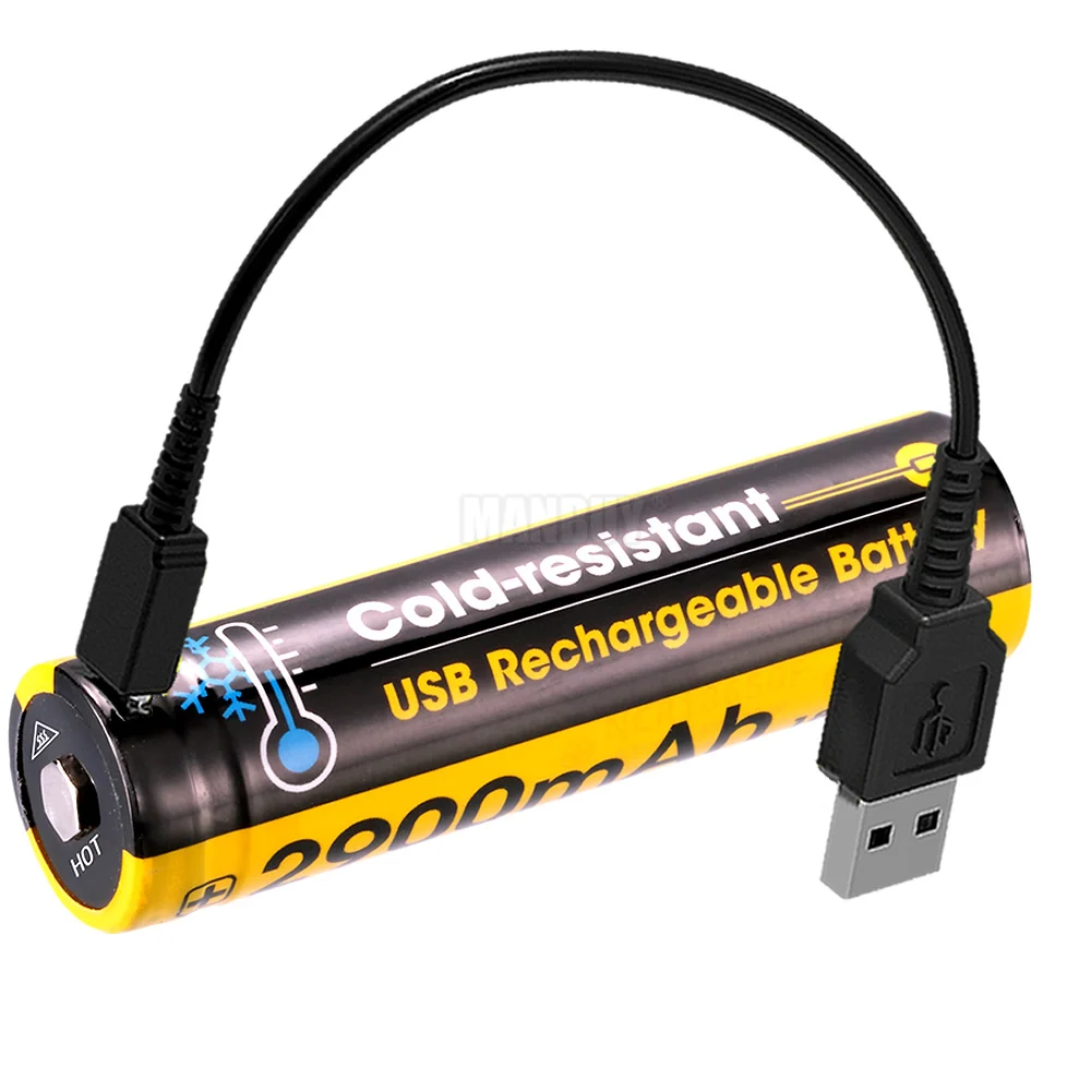 2021 NITECORE NL1829RLTP 18650 морозостойкие USB Порты и разъёмы Перезаряжаемые Li Ion Батарея