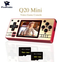 powkiddy q20 mini handheld video game consoles open source retro 2 4 inch ips screen ps1 portable game boy color game player
