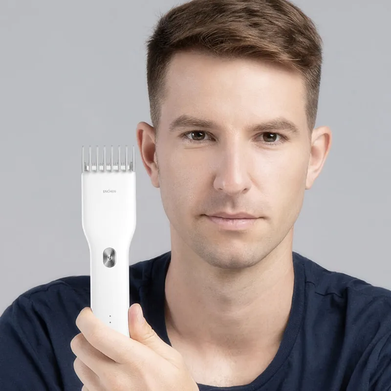 Xiaomi Enchen Boost USB электрическая машинка для стрижки волос двухскоростная керамическая машинка для стрижки волос быстрая зарядка триммер для волос для детей