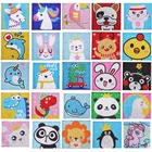 Набор для алмазной живописи для девочек, простой набор для рисования в горошек 3D, без рамки, 6 х6 дюймов