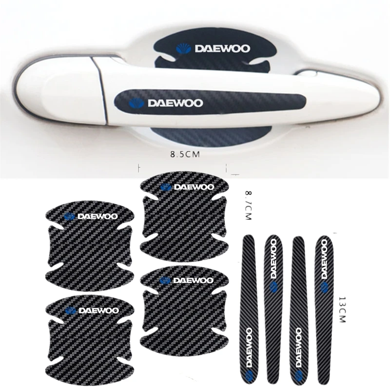 4 шт. защитная пленка на дверную ручку автомобиля наклейка автомобиль для Daewoo Matiz